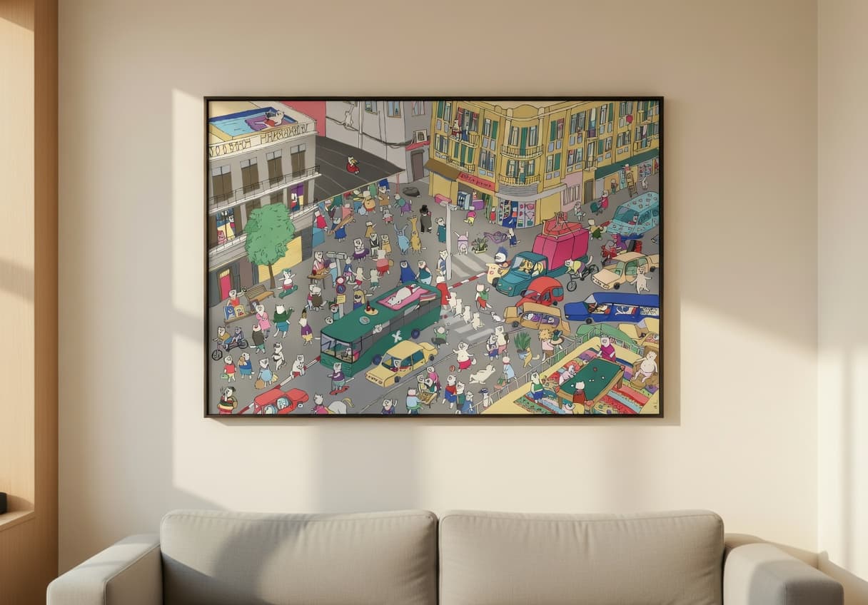 Cat Bunny Tel-Aviv Poster